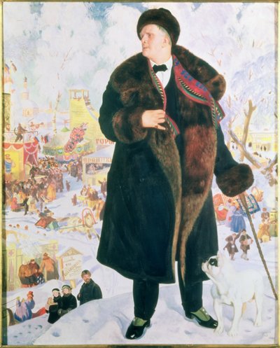 Portrait of Feodor Shaljapin, 1922 by Boris Mikhailovich Kustodiev